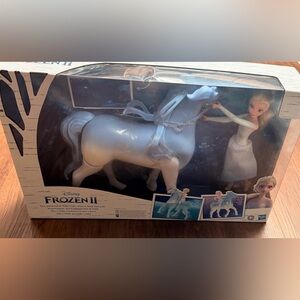 Disney Frozen 2 swimming walking Horse Nokk Elsa Doll. Rare!